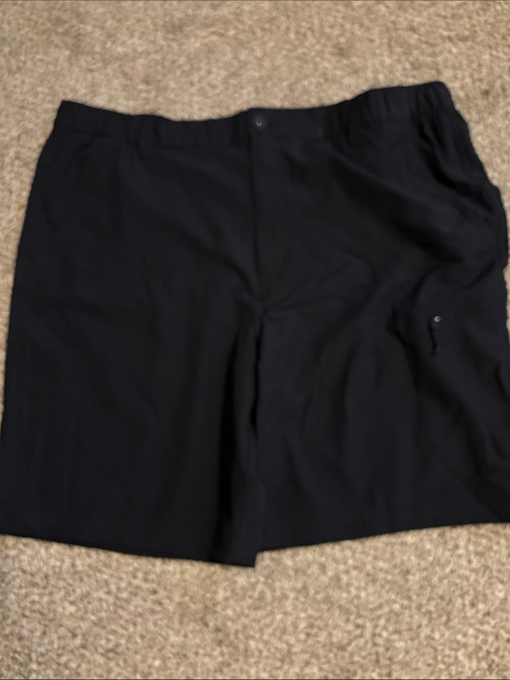 Weatherproof Men's Black Flat-Front Shorts